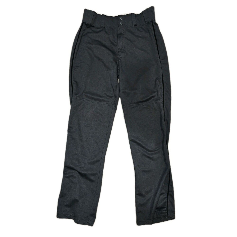 Alleson Athletic Pinstripe Baseball Softball Pants Youth Adult Gray Black
